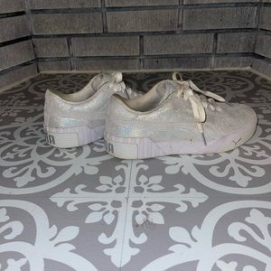 Sparkly Silver Pumas